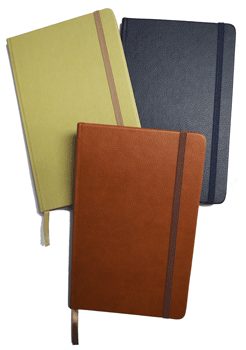 Tan, Navy Blue, Terracotta Textured Bound Journals